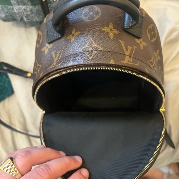 Louis Vuitton Palm Springs Mini Monogram Canvas Brown Women’s Backpack Mint! - Picture 12 of 12